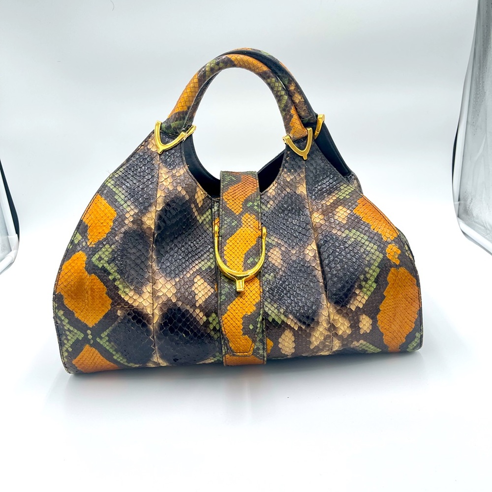 GUCCI vintage stir up limited edition python handle bag